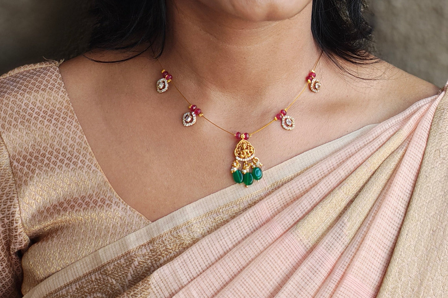 Invisible Lakshmi Necklace