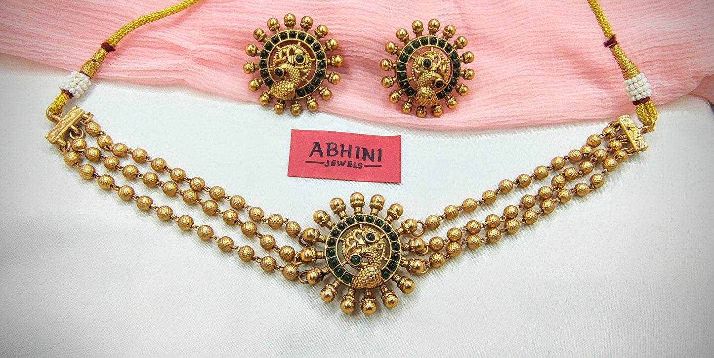 Peacock Chocker Set