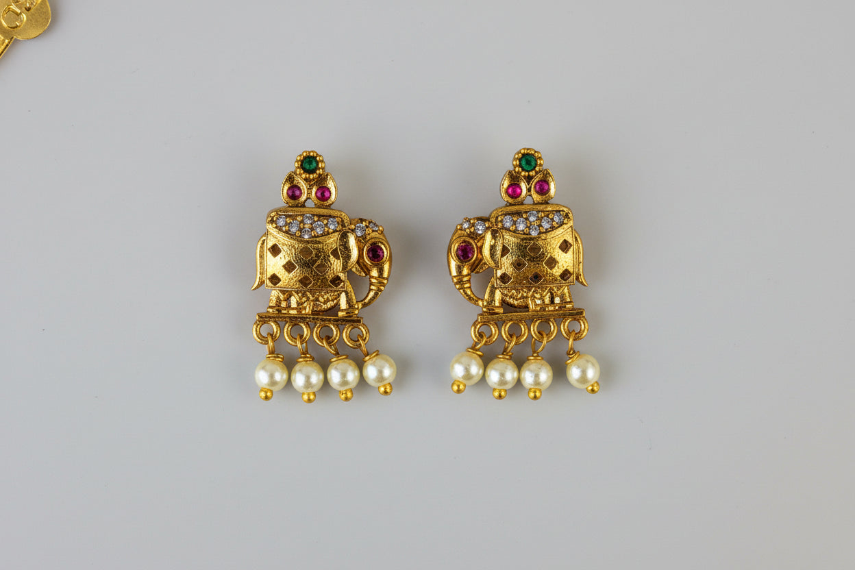 Elephant Attigai Necklace