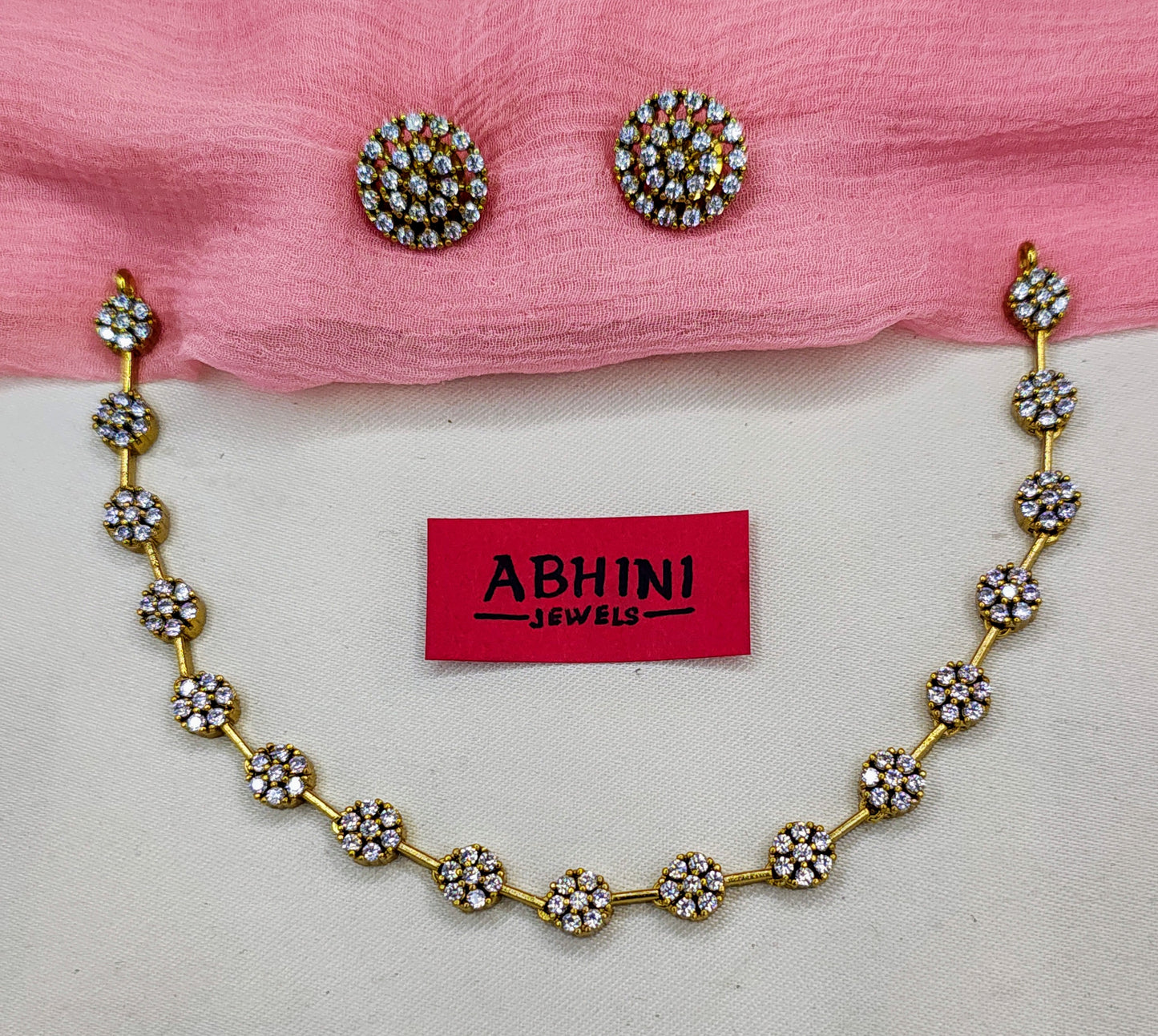 Flower Stone Necklace