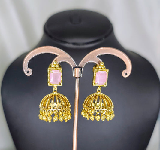 Pink Jhumka