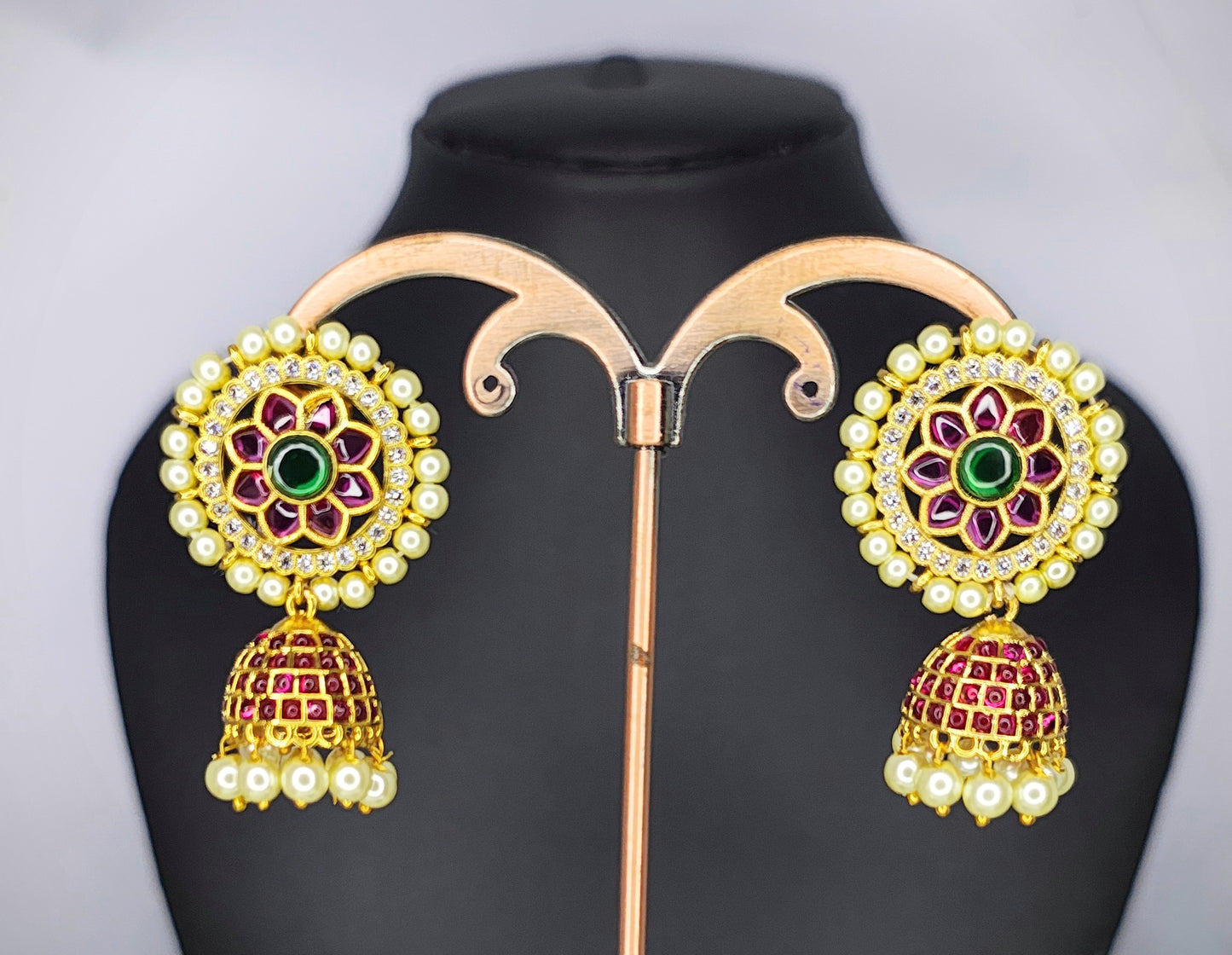 Jadau Kundan Jhumka