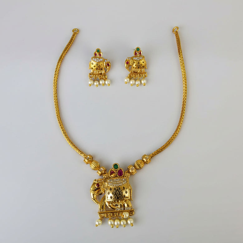 Elephant Attigai Necklace