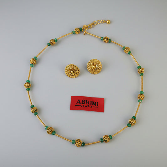 Green Beads Necklace