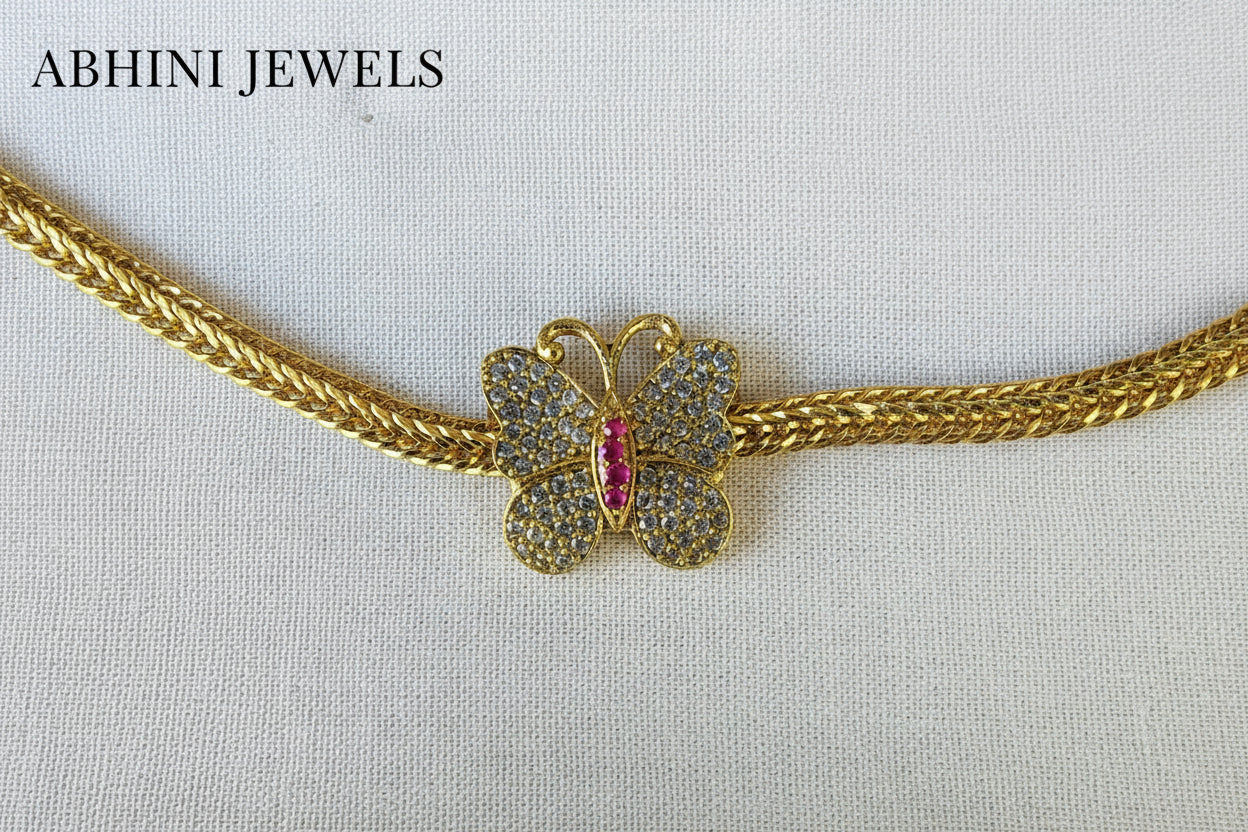 Butterfly Attigai Necklace
