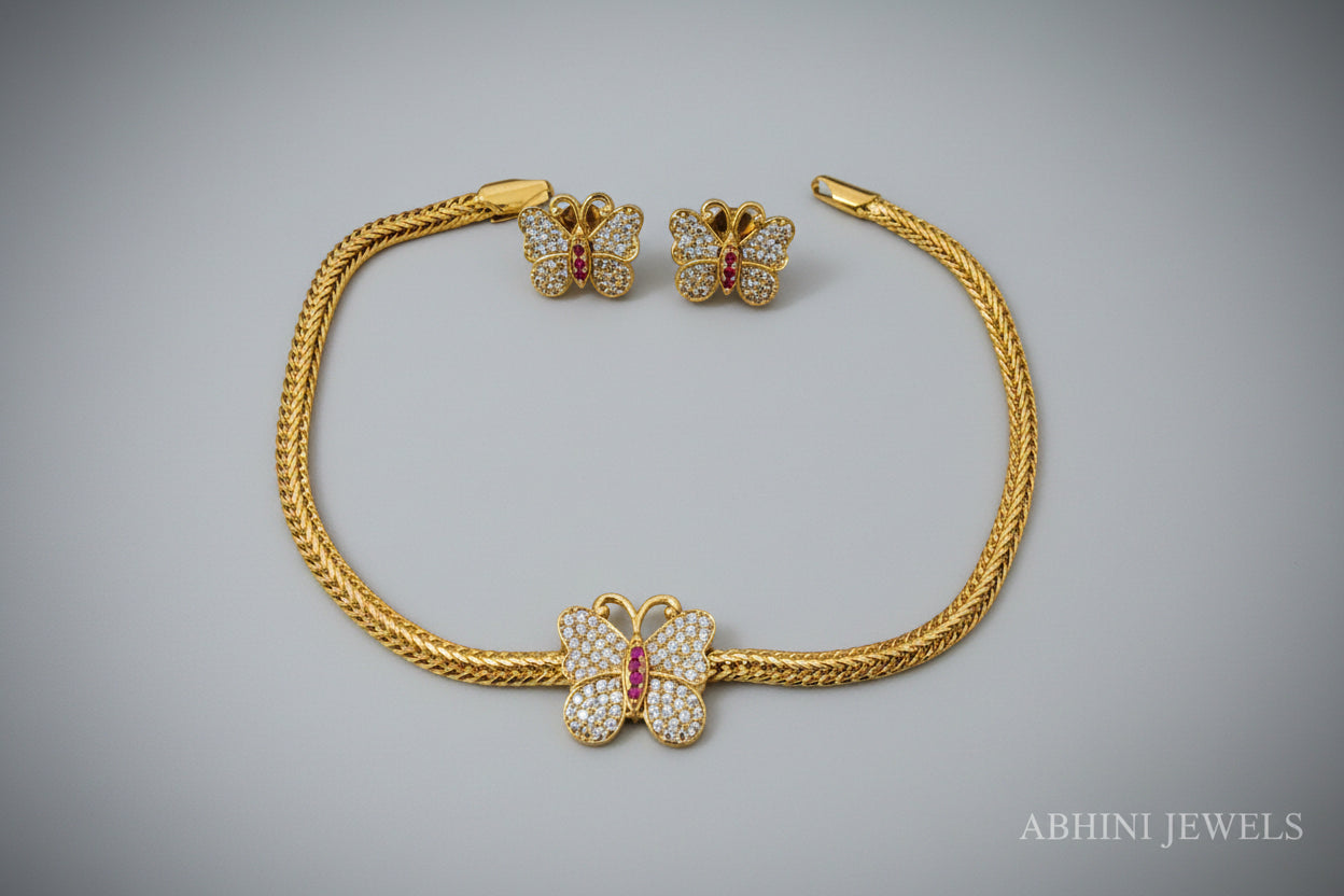 Butterfly Attigai Necklace