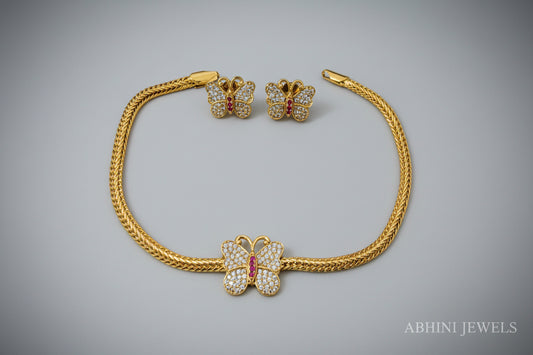 Butterfly Attigai Necklace